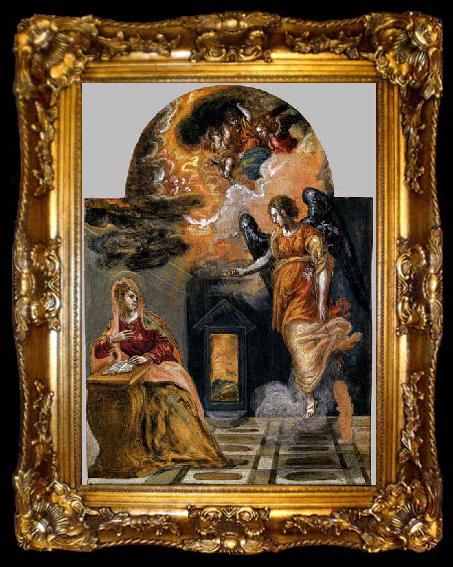 framed  GRECO, El Annunciation, ta009-2